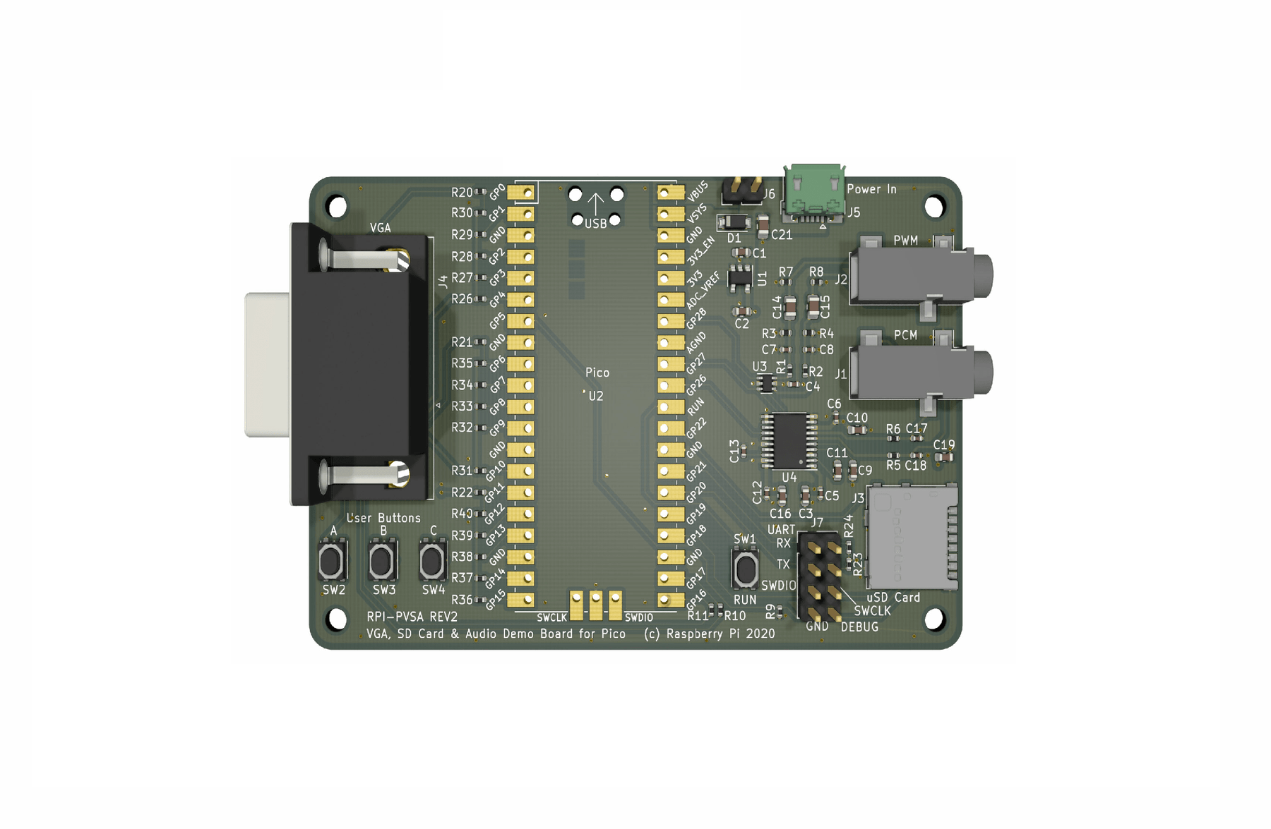 Diseño de hardware con el RP2040 - 330ohms