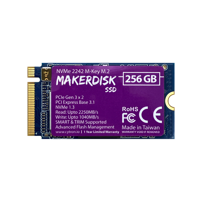 NVMe SSD - 256gb 2242 M-Key con Raspberry Pi OS