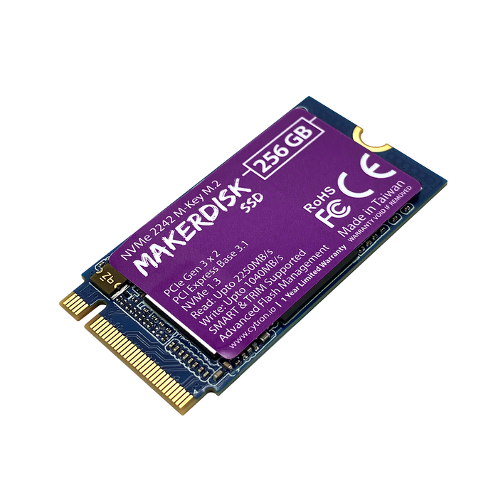 NVMe SSD 256gb 2242 M Key con Raspberry Pi OS