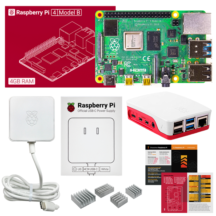 Kit Raspberry Pi 4 4GB - Básico