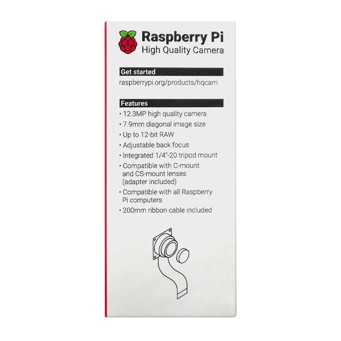 Kit Cámara para Raspberry Pi HQ 12MP - 330ohms