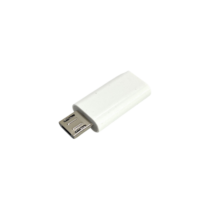 Adaptador usb C a micro usb blanco - 330ohms