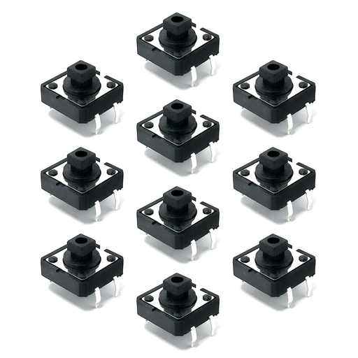 Push Button Grande de 4 Terminales - Botón cuadrado 10 piezas - 330ohms