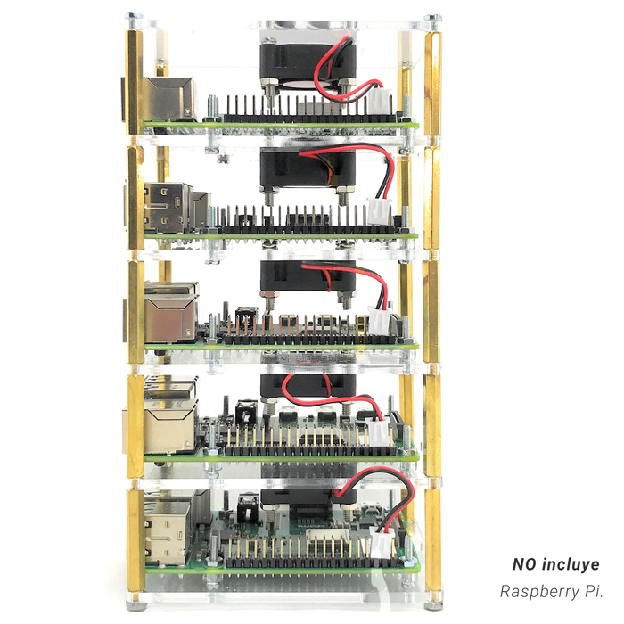 Torre de acrílico para Servidor Raspberry Pi Rack - 330ohms