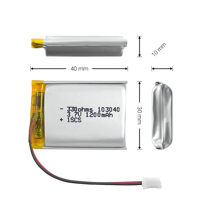 Batería LiPo 3.7v 1200mAh - 330ohms