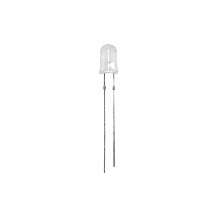 LED Blanco Difuso 5mm - 10 Pzas - 330ohms