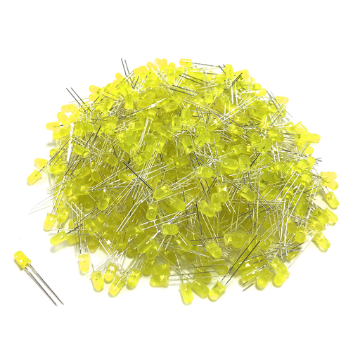 Kit de LED Amarillo 5mm - 1000 pzas - 330ohms