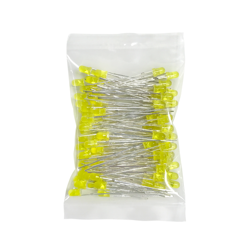 Kit de LED Amarillo 3mm - 100 pzas - 330ohms