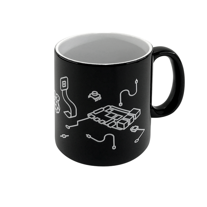 Taza Negra Oficial de Raspberry Pi