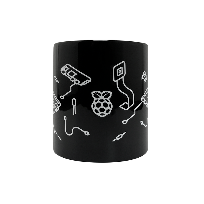 Taza Negra Oficial de Raspberry Pi
