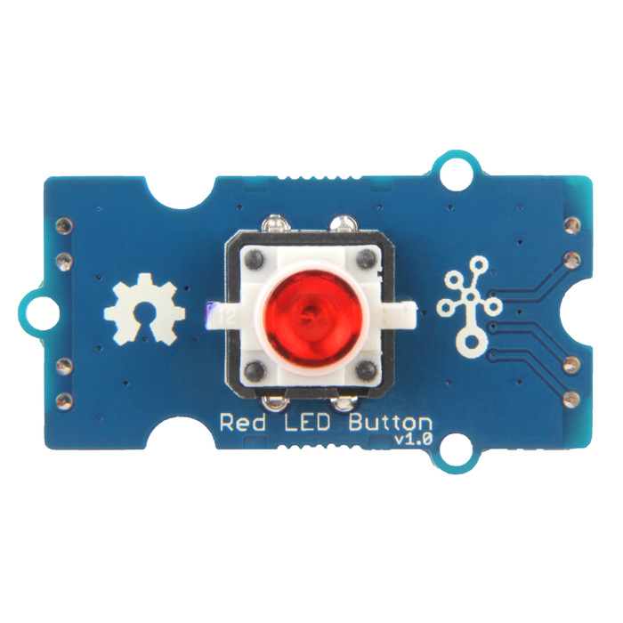 Botón con Led Rojo integrado - Grove - 330ohms