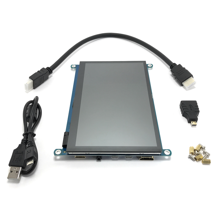 Pantalla Touch para Raspberry Pi 7" HDMI 1024x600 - 330ohms