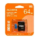Memoria microSD 64GB clase 10 (ADATA)