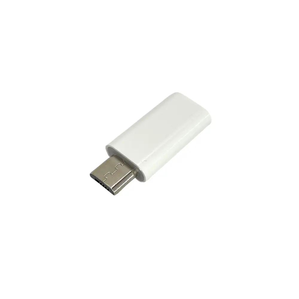 Adaptador USB C a micro USB - blanco