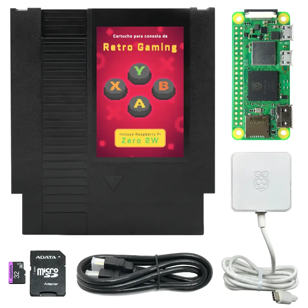 [P3-B0106] Kit Consola de Retrogaming con Raspberry Pi Zero 2W