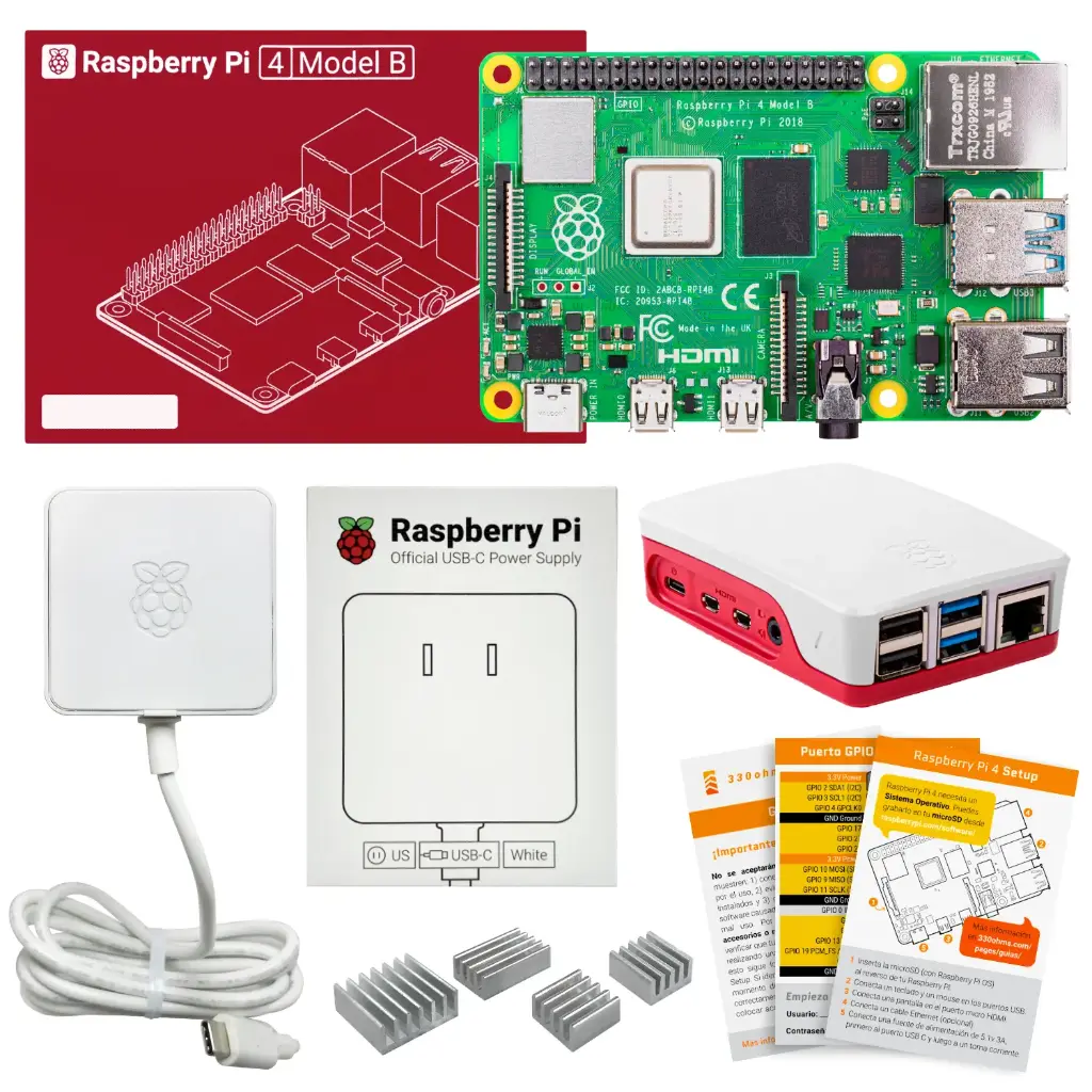 Kit Básico de Raspberry Pi 4 - 4GB