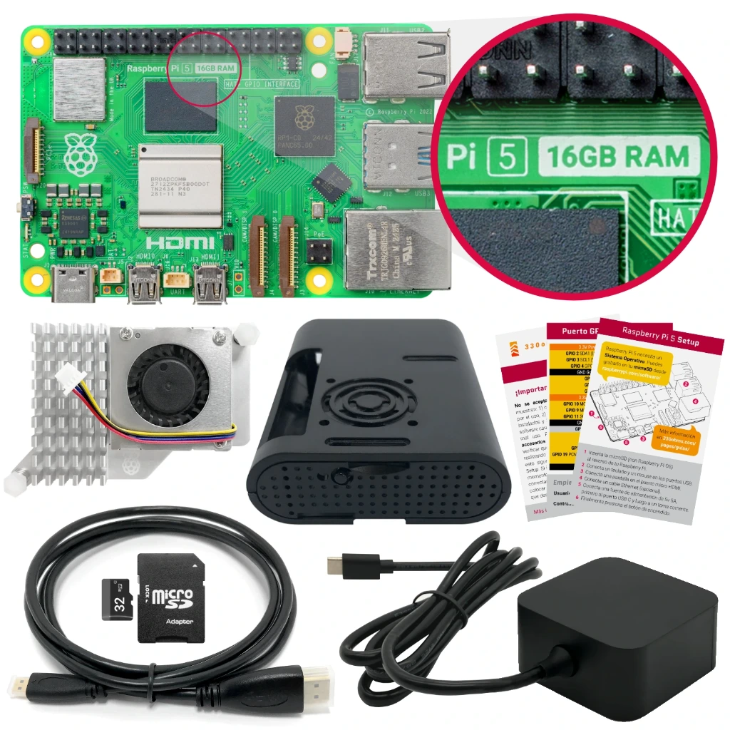 Kit Raspberry Pi 5 - Adventure Kit 16GB