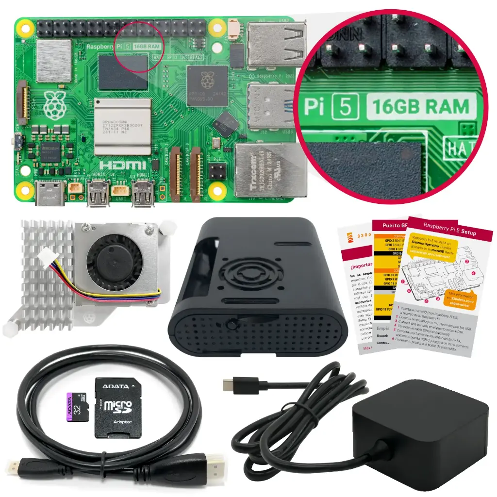 [P3-B0109] Kit Raspberry Pi 5 - Adventure Kit 16GB