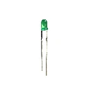 500 Leds difusos 3mm - Verde