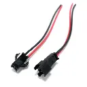 10 Cables JST M/F - 2 pines - 10cm