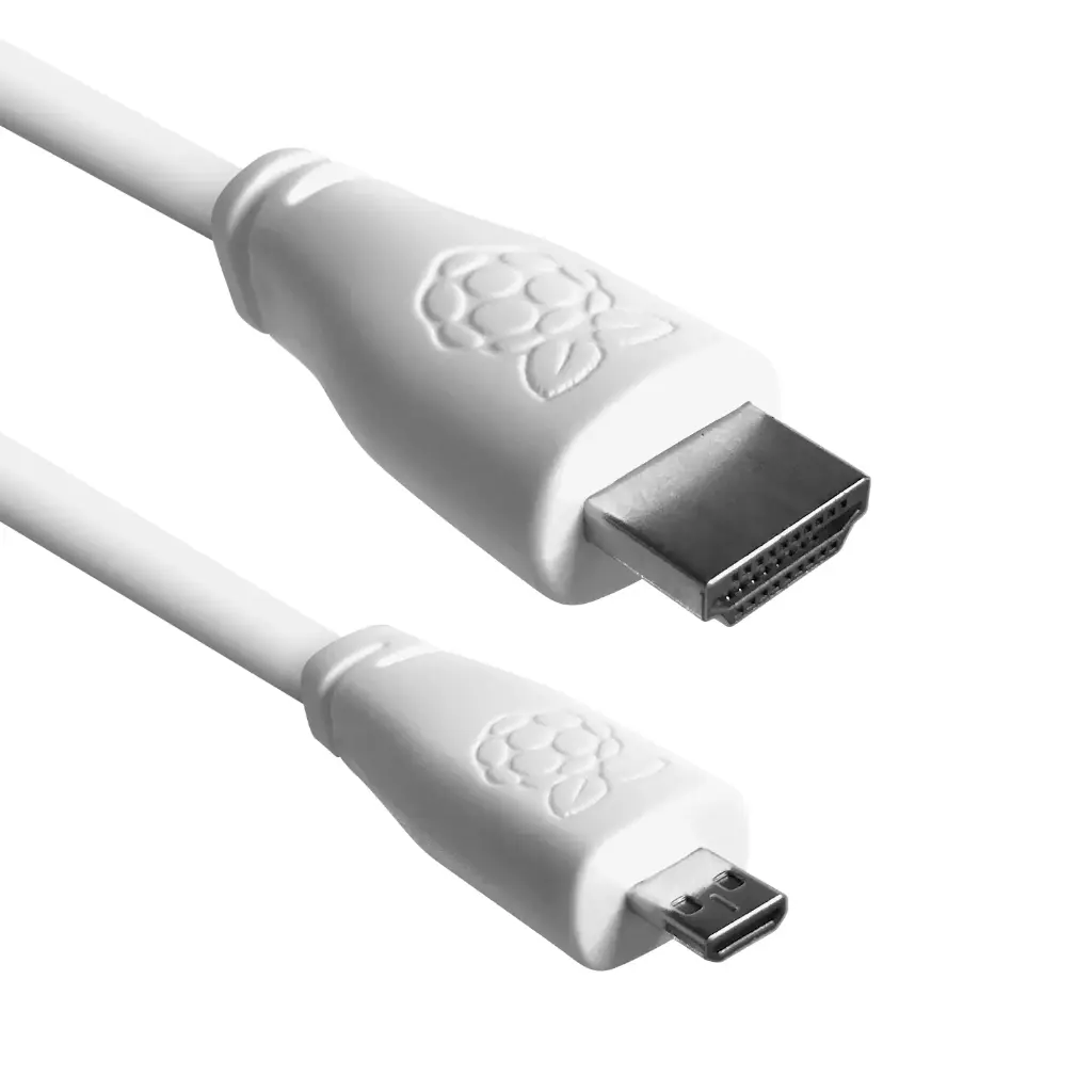 [RP-00222] Cable micro HDMI a HDMI oficial Raspberry Pi - 1m