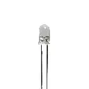 Led blanco, luz fría, 5mm