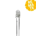 Led blanco, luz fría, 5mm