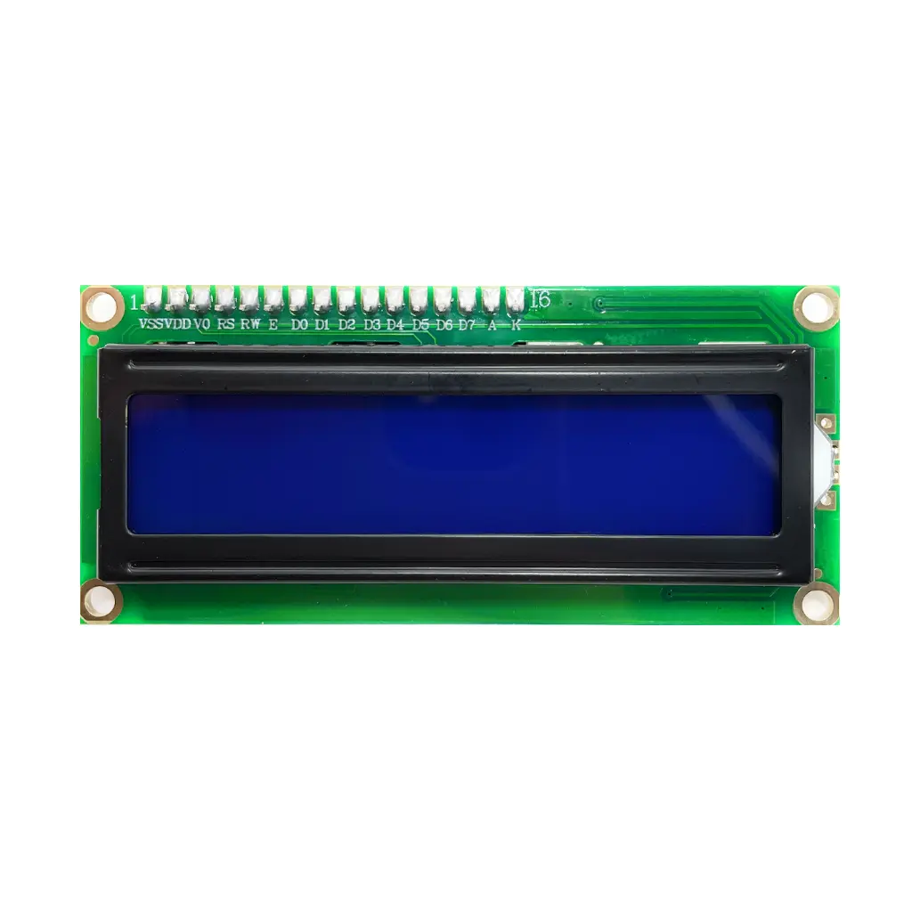 LCD 16x2 con interfaz I2C - fondo azul