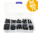 Kit de espaciadores M3 color negro - 140 pzas