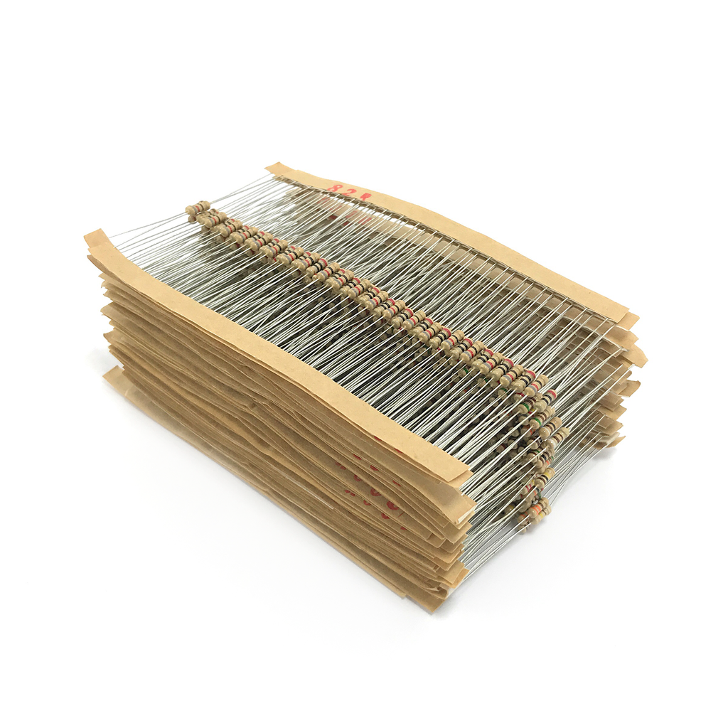 [OS-10104] Kit de resistencias de 1/4W - 42 valores, 20 pzas - 840 pzas