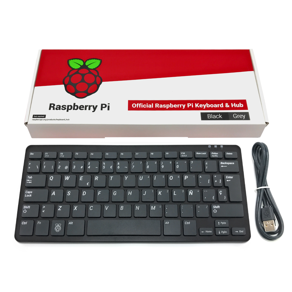 [RP-00201] Teclado oficial Raspberry Pi (Negro)
