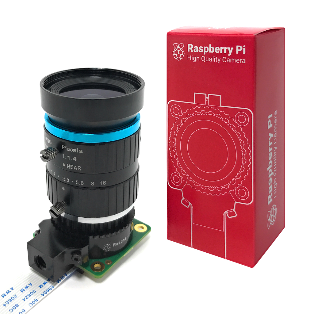 Kit Cámara HQ Raspberry Pi + Telephoto 16mm 10MP