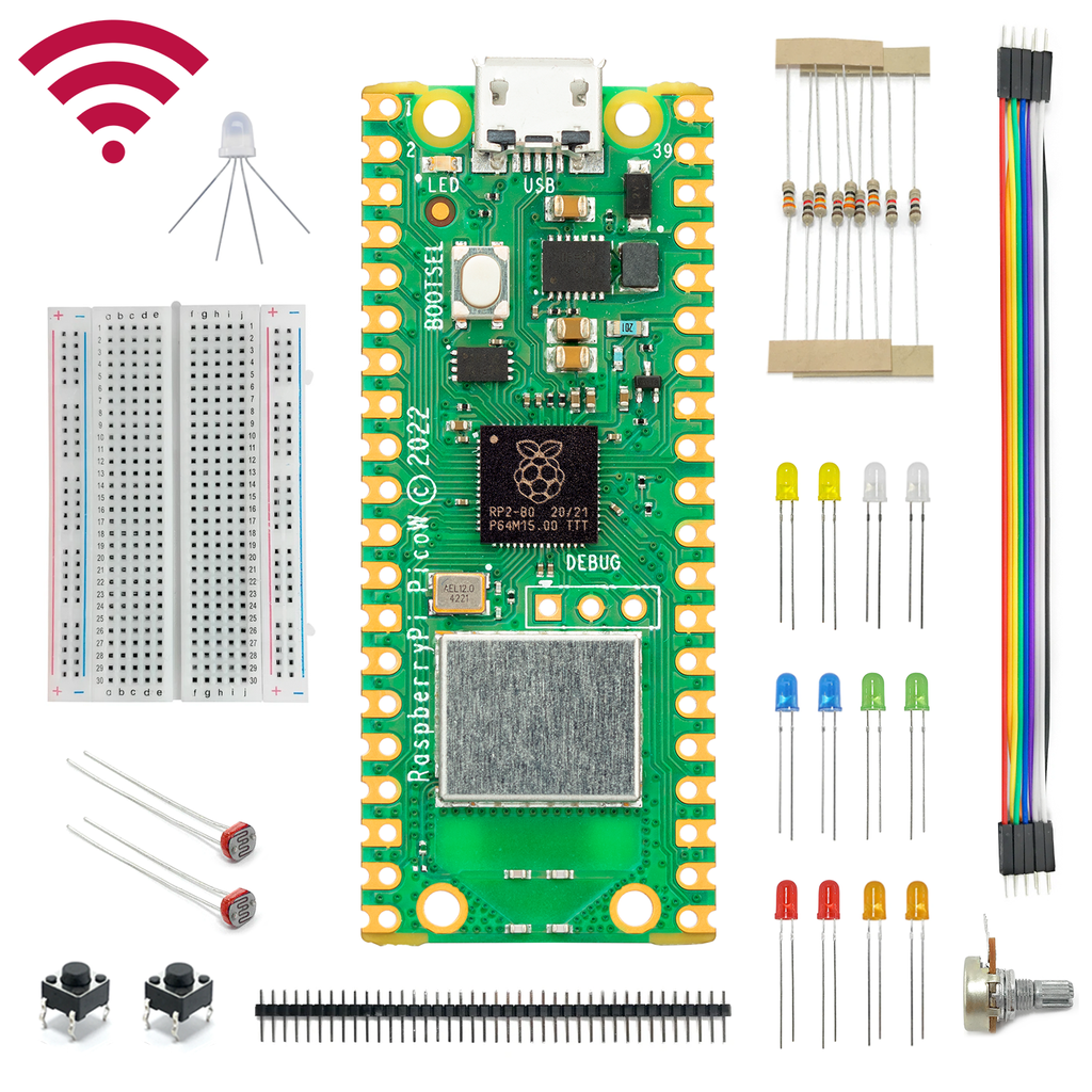 Kit con Raspberry Pi Pico W - City Kit