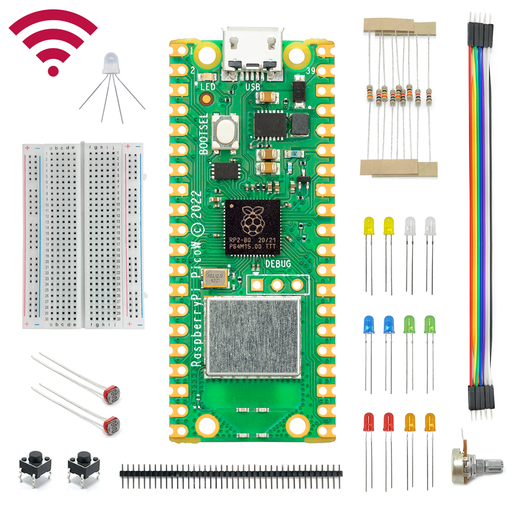 [P3-00090] Kit con Raspberry Pi Pico W - City Kit