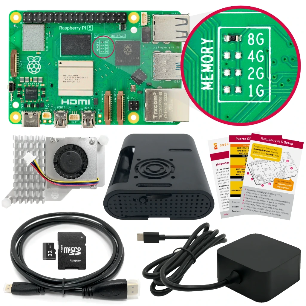 Kit Raspberry Pi 5 - Adventure Kit 8GB | 330ohms