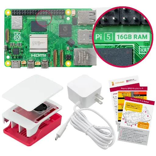 [P3-B0111] Kit Básico de Raspberry Pi 5 - 16GB 