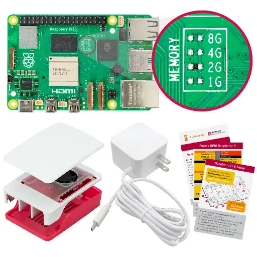[P3-B0115] Kit Básico de Raspberry Pi 5 - 2GB 