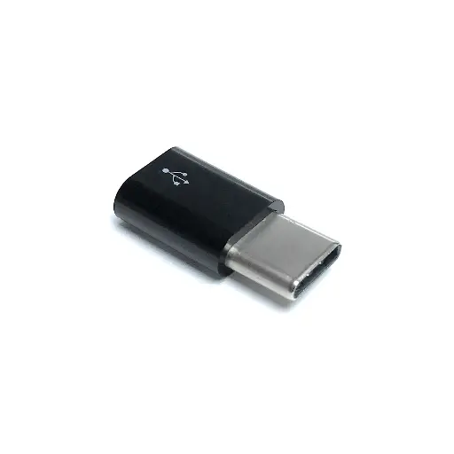[RP-00220] Adaptador micro USB(F) a USB-C(M) - negro