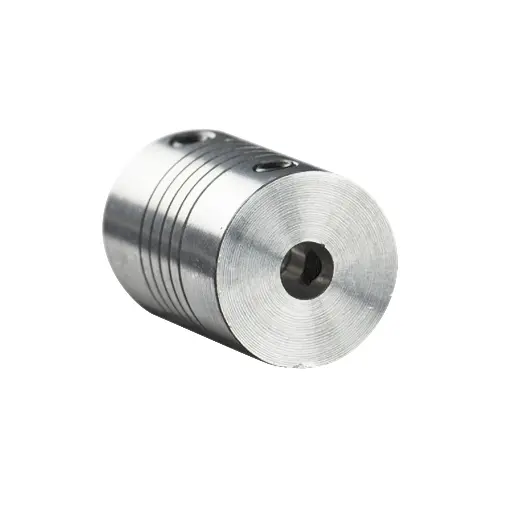 [IC-00027] Cople flexible de aluminio - 5mm x 5mm x 25mm