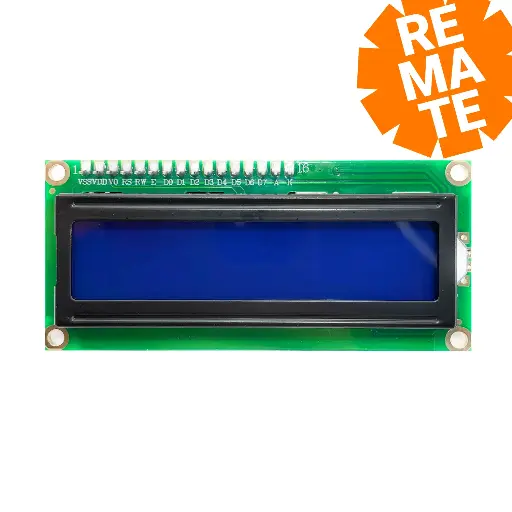 [IC-11004] LCD 16x2 con interfaz I2C - fondo azul
